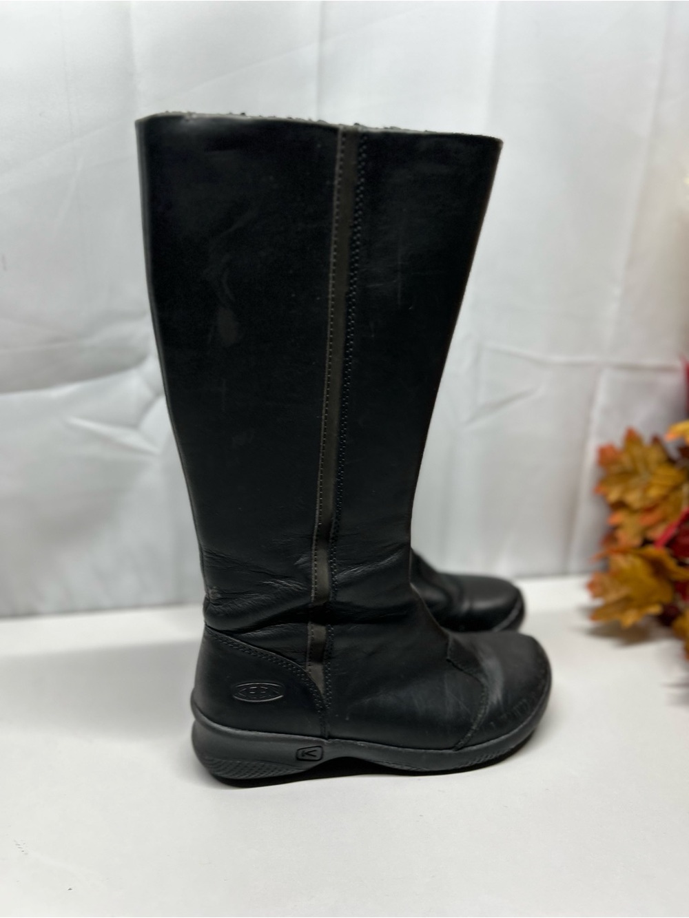 Keen Women's Black Tall Leather Winter Boots